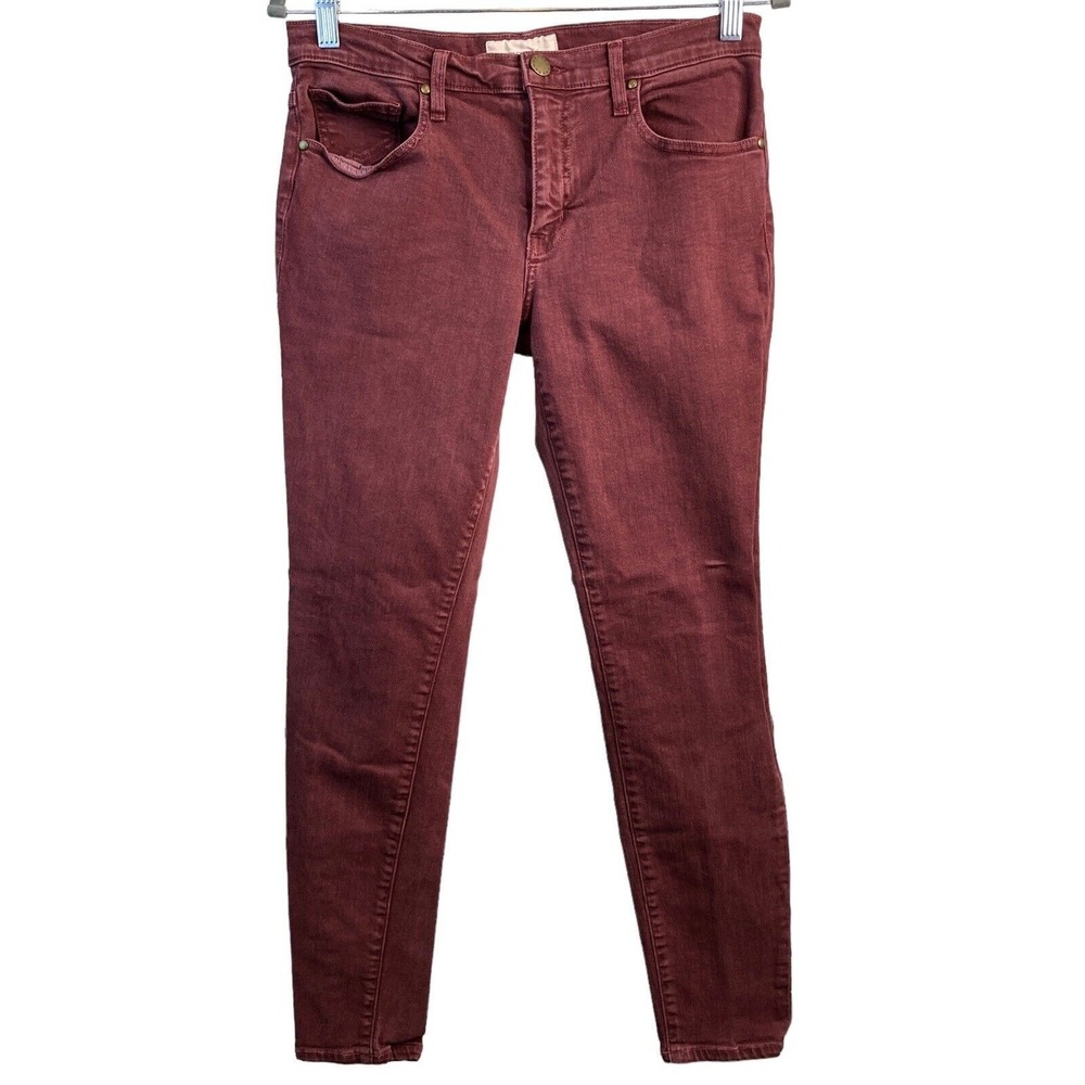 The Great Women's Burgundy The Skinny Jeans Size 29 Low Rise Stretchy Western